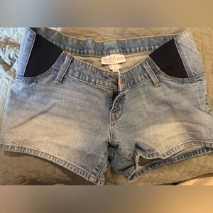 Isabel Maternity by Ingrid & Isabel Light Blue Denim Shorts